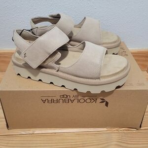 Womens 7 Beige Slip On Koolaburra Ugg W Tizz Sandal